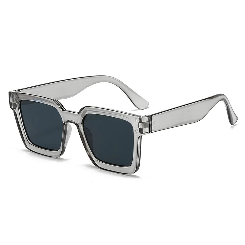 New Vintage Sunglasses Women Men Square Big Frame Sun Glasses Female Brand Designer Retro Shades Fashion Oculos De Sol for male - SUNGLASSES Apparel